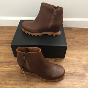 COPY - SOREL Joan of arctic leather wedge boots booties shoes sz 9 women’s new …